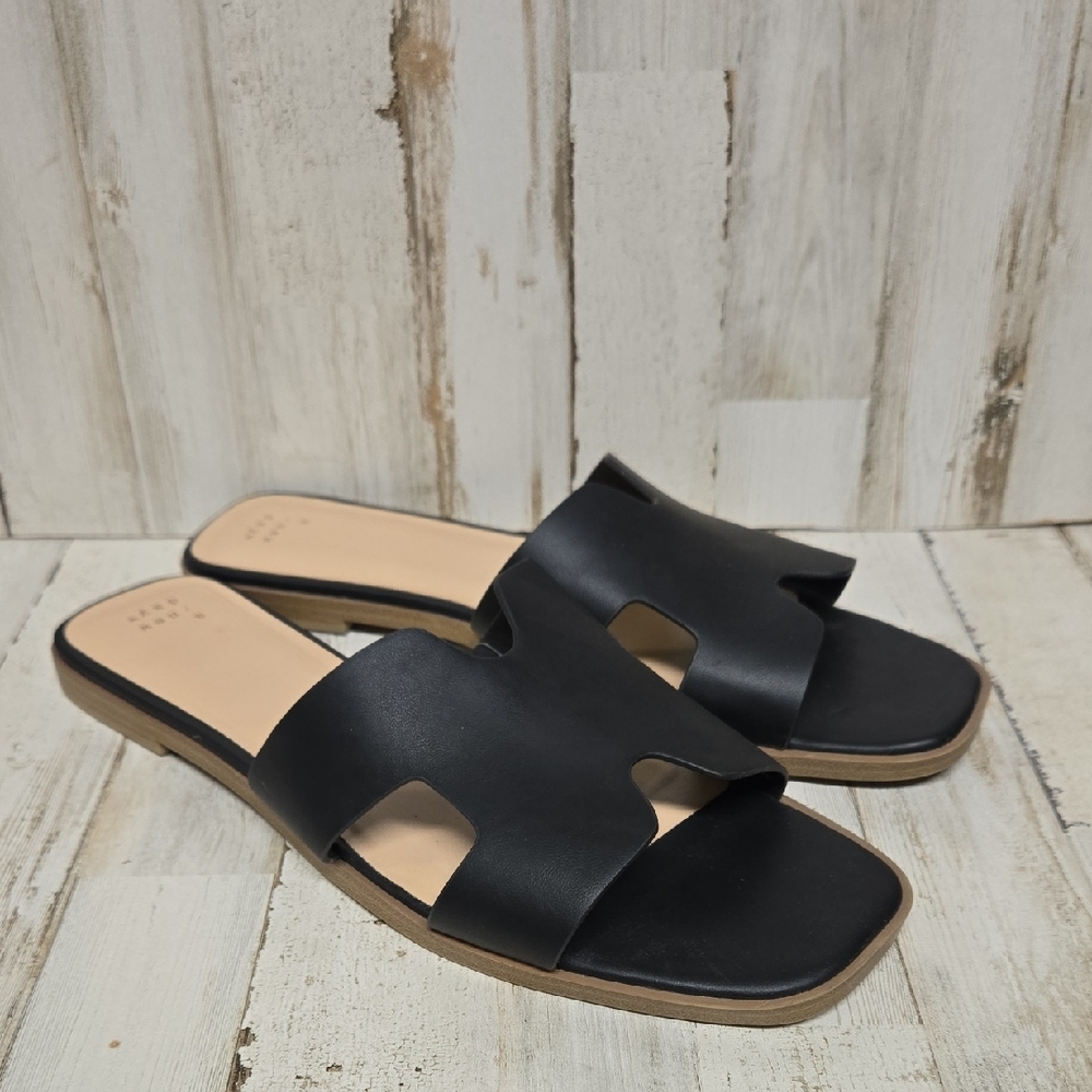A New Day Black and Tan Sandals New with Out Tag
